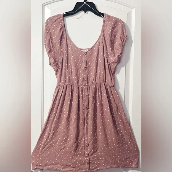 dusty pink polka dot dress Petal and Pup Women's Ayana Midi Dress main image 0